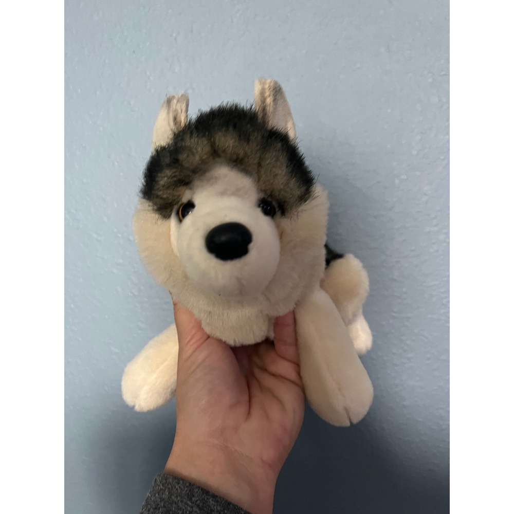 Douglas Cuddle‎ Toy Husky Plush Stuffed Animal Grey White Dog 12 Inch